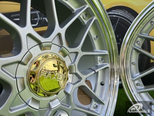 Ratlankis R18x9  10X120/112  ET  35  72.6  HX025  (HX025)  Silver+Polished Lip (SP)  For HAXER  (Z1)  (Rear+Front)