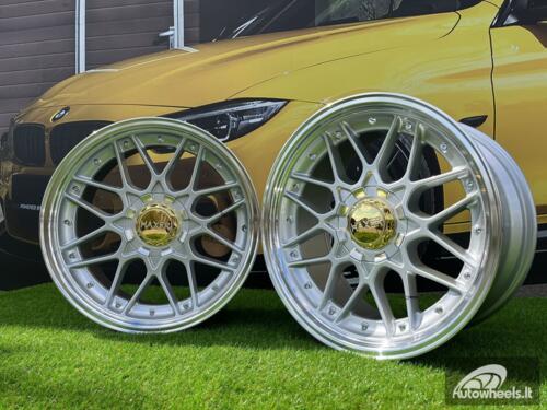 Ratlankis R18x9  10X120/112  ET  20  74.1  HX025  (HX025)  Silver+Polished Lip (SP)  For HAXER  (Z1+P)  (Rear+Front)