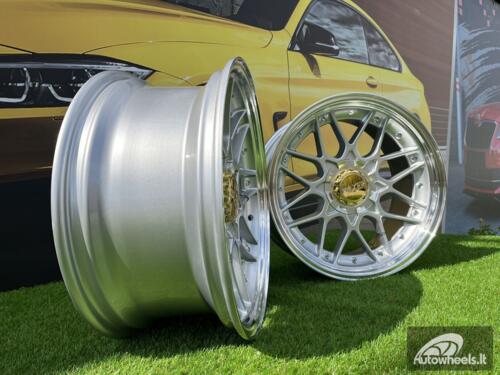 Ratlankis R18x9  10X120/112  ET  20  74.1  HX025  (HX025)  Silver+Polished Lip (SP)  For HAXER  (Z1)  (Rear+Front)