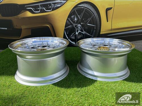 Ratlankis R18x9  10X120/112  ET  20  74.1  HX025  (HX025)  Silver+Polished Lip (SP)  For HAXER  (Z1)  (Rear+Front)