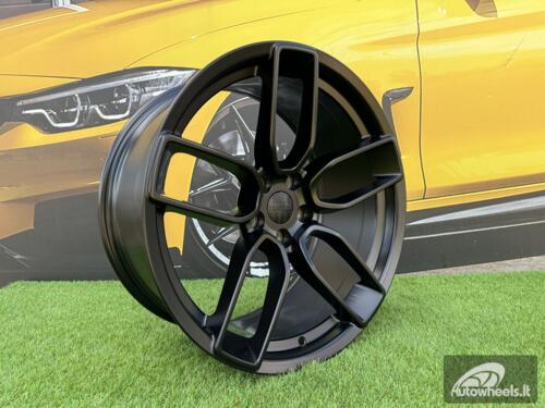 Ratlankis R20x10.5  5X115  ET  25  71.5  HX031  Black Half Matt (BLHM)  For HAXER  (K4)  (Rear+Front)