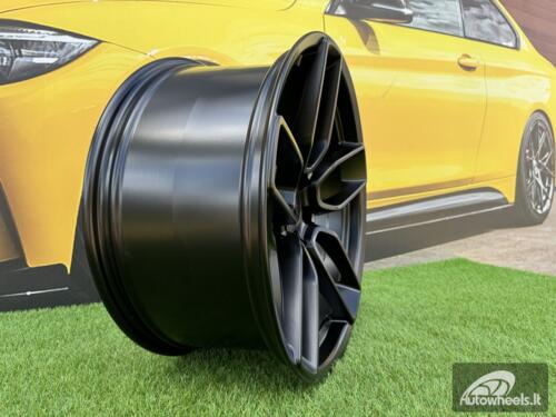 Ratlankis R20x10.5  5X115  ET  25  71.5  HX031  Black Half Matt (BLHM)  For HAXER  (K4)  (Rear+Front)