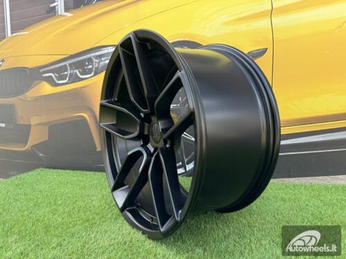 Ratlankis R20x9.5  5X115  ET  18  71.5  HX031  (IN5581)  Black Half Matt (BLHM)  For HAXER  (P1)  (Rear+Front)