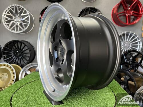 Ratlankis R18x8.5  5X120  ET  35  72.6  HX032  Black Half Matt (BLHM)  For HAXER  (K3)  (Rear+Front )