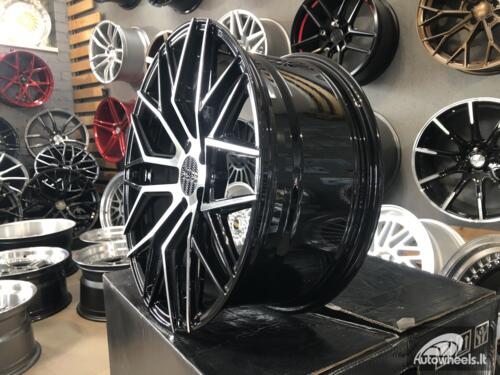 Ratlankis R19x8.5  5X108  ET  40  67.1  HX035  (B5902)  Black Polished (MB)  For HAXER  (K4)