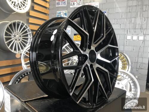 Ratlankis R19x8.5  5X108  ET  40  67.1  HX035  (B5902)  Black Polished (MB)  For HAXER  (K4)