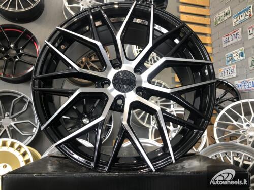 Ratlankis R20x8.5  5X108  ET  40  67.1  HX035  (B5902)  Black Polished (MB)  For HAXER  (K4)