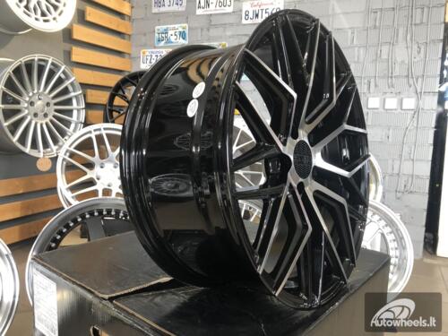 Ratlankis R20x8.5  5X108  ET  40  67.1  HX035  (B5902)  Black Polished (MB)  For HAXER  (K4)