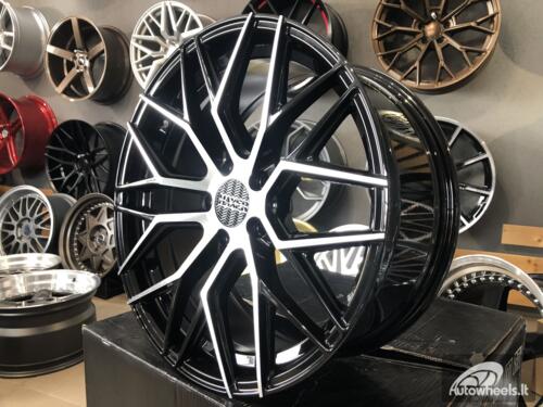 Ratlankis R18x8  5X108  ET  40  67.1  HX035  (B5902)  Black Polished (MB)  For HAXER  (P+K4)