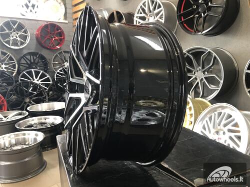 Ratlankis R18x8  5X108  ET  40  67.1  HX035  (B5902)  Black Polished (MB)  For HAXER  (P+K4)