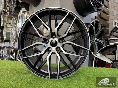 Ratlankis R19x8.5  5X114.3  ET  40  73.1  HX035  (B5902)  Black Polished Half Matt (MBHM)  For HAXER  (P2+K4)