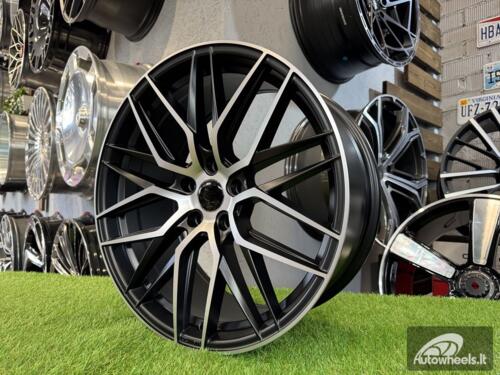 Ratlankis R19x8.5  5X114.3  ET  40  73.1  HX035  (B5902)  Black Polished Half Matt (MBHM)  For HAXER  (P2+K4)