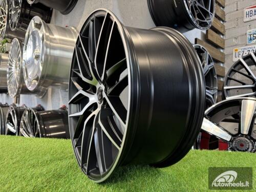 Ratlankis R19x8.5  5X114.3  ET  40  73.1  HX035  (B5902)  Black Polished Half Matt (MBHM)  For HAXER  (P2+K4)