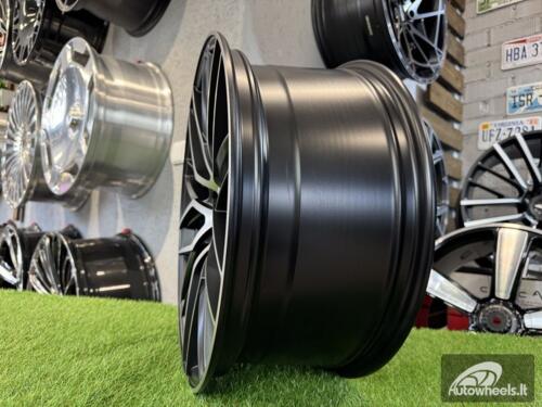 Ratlankis R19x8.5  5X114.3  ET  40  73.1  HX035  (B5902)  Black Polished Half Matt (MBHM)  For HAXER  (P2+K4)