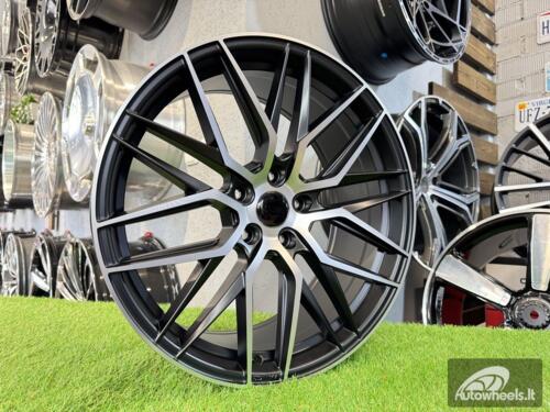 Ratlankis R19x8.5  5X114.3  ET  40  73.1  HX035  (B5902)  Black Polished Half Matt (MBHM)  For HAXER  (P2+K4)