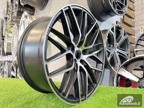 Ratlankis R19x8.5  5X114.3  ET  40  73.1  HX035  (B5902)  Black Polished Half Matt (MBHM)  For HAXER  (P2+K4)