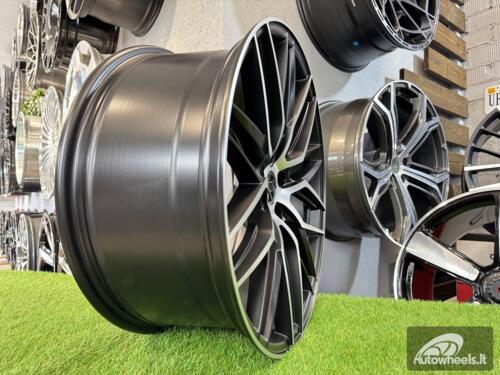 Ratlankis R19x8.5  5X114.3  ET  40  73.1  HX035  (B5902)  Black Polished Half Matt (MBHM)  For HAXER  (P2+K4)