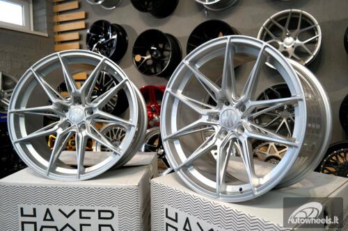 Ratlankis R20x10.5  5X112  ET  38  66.5  HX036  (B5597)  Silver Shining (SS)  For HAXER  (K2)  (Rear+Front)