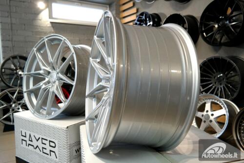 Ratlankis R20x10.5  5X112  ET  38  66.5  HX036  (B5597)  Silver Shining (SS)  For HAXER  (K2)  (Rear+Front)