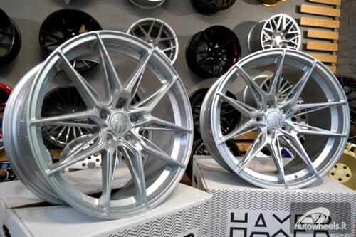 Ratlankis R20x10.5  5X112  ET  38  66.5  HX036  (B5597)  Silver Shining (SS)  For HAXER  (K2)  (Rear+Front)