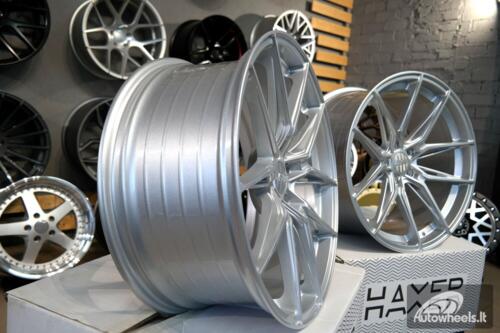 Ratlankis R20x10.5  5X112  ET  38  66.5  HX036  (B5597)  Silver Shining (SS)  For HAXER  (K2)  (Rear+Front)