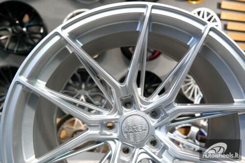 Ratlankis R20x10.5  5X112  ET  38  66.5  HX036  (B5597)  Silver Shining (SS)  For HAXER  (K4)  (Rear+Front)