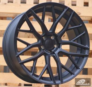 Ratlankis R22x10.5  5X112  ET  38  66.6  HX038  Black Half Matt (BLHM)  For HAXER  (K4)  ()