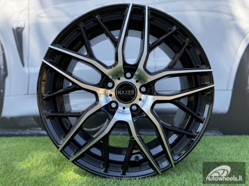 Ratlankis R18x8  5X112  ET  45  66.6  HX038  (B5426)  Black Polished (MB)  For HAXER  (K4)