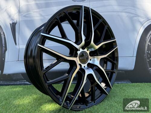 Ratlankis R18x8  5X112  ET  45  66.6  HX038  (B5426)  Black Polished (MB)  For HAXER  (K4)