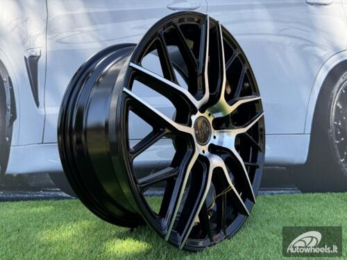 Ratlankis R18x8  5X112  ET  45  66.6  HX038  (B5426)  Black Polished (MB)  For HAXER  (K4)