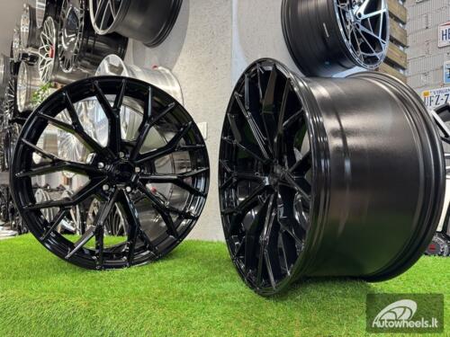 Ratlankis R20x10.5  5X120  ET  40  72.6  HX039  Black (BL)  For HAXER  (K2)  (Rear+Front)