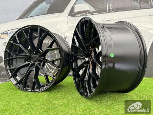 Ratlankis R20x10.5  5X114.3  ET  35  70.5  HX039  Black (BL)  For HAXER  (K2+K4)  (Rear+Front)