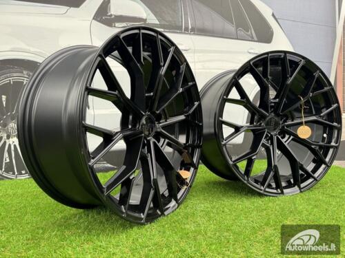 Ratlankis R20x10.5  5X114.3  ET  35  70.5  HX039  Black (BL)  For HAXER  (K2+K4)  (Rear+Front)