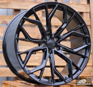 Ratlankis R22x9  5X112  ET  30  66.5  HX041  Black (BL)  For HAXER  (P1+K7)  (Rear+Front)