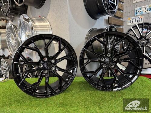 Ratlankis R19x8.5  5X112  ET  25  66.5  HX041  Black (BL)  For HAXER  (P1+P2)