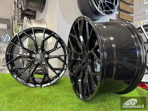 Ratlankis R19x8.5  5X112  ET  25  66.5  HX041  Black (BL)  For HAXER  (P1+P2)