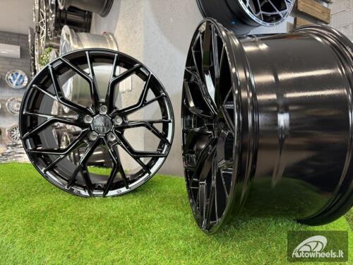 Ratlankis R19x8.5  5X112  ET  25  66.5  HX041  Black (BL)  For HAXER  (P1+P2)