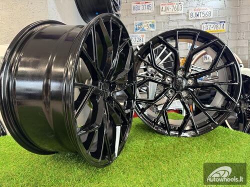 Ratlankis R19x8.5  5X112  ET  25  66.5  HX041  Black (BL)  For HAXER  (P1+P2)