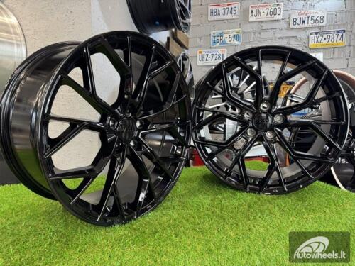 Ratlankis R22x10.5  5X112  ET  40  66.5  HX041  Black (BL)  For HAXER  (K7)  (Rear+Front)