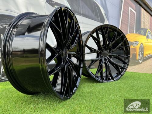 Ratlankis R20x8.5  5X112  ET  25  66.6  HX042  (IN0387)  Black (BL)  For HAXER  (Z5)  (Rear+Front)