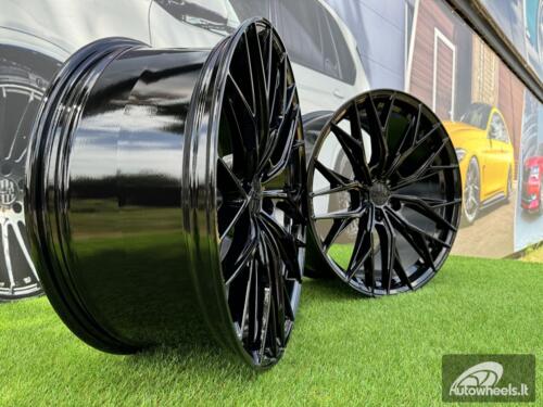 Ratlankis R20x8.5  5X112  ET  25  66.6  HX042  (IN0387)  Black (BL)  For HAXER  (Z5)  (Rear+Front)