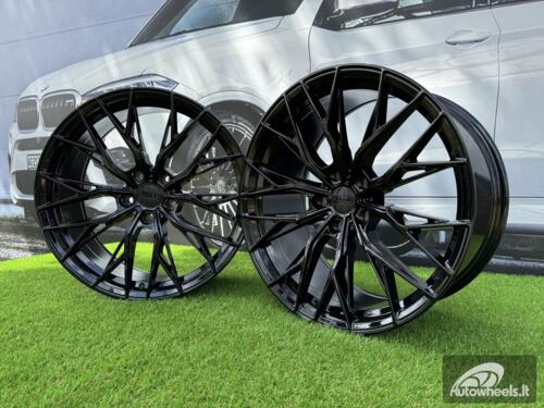 Ratlankis R20x8.5  5X112  ET  25  66.6  HX042  (IN0387)  Black (BL)  For HAXER  (Z5)  (Rear+Front)