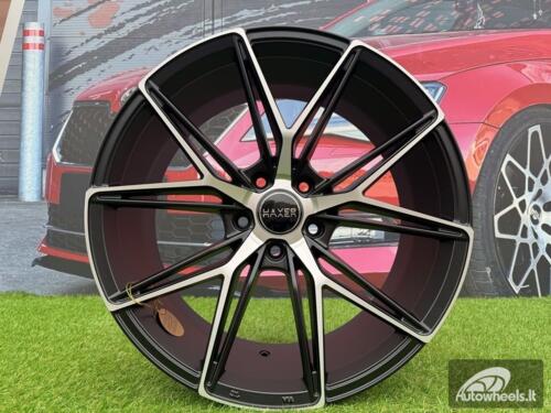 Ratlankis R19x8.5  5X114.3  ET  40  73.1  HX043  (Y0036)  Black Polished Half Matt (MBHM)  For HAXER  (K4)