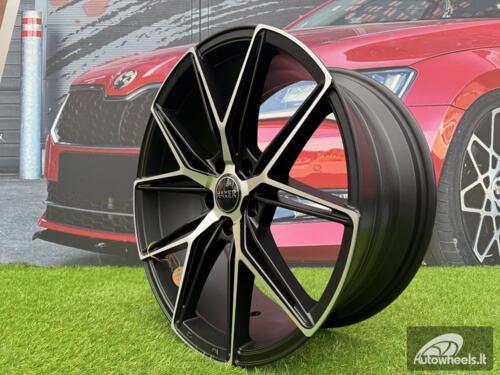 Ratlankis R19x8.5  5X114.3  ET  40  73.1  HX043  (Y0036)  Black Polished Half Matt (MBHM)  For HAXER  (K4)