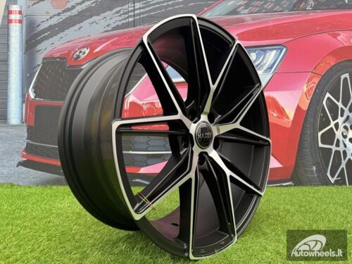 Ratlankis R19x8.5  5X114.3  ET  40  73.1  HX043  (Y0036)  Black Polished Half Matt (MBHM)  For HAXER  (K4)