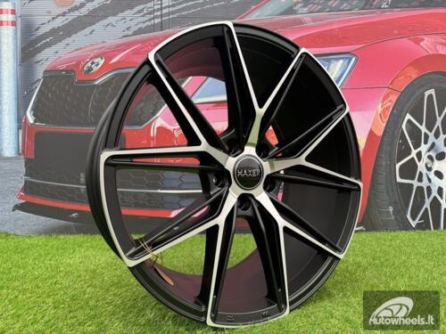 Ratlankis R18x8  5X110  ET  28  65.1  HX043  Black Polished (MB)  For HAXER  (K4)