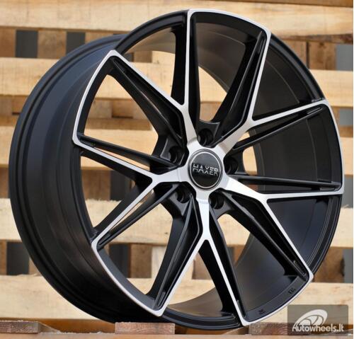 Ratlankis R19x8.5  5X112  ET  40  66.6  HX043  Black Polished Half Matt (MBHM)  For HAXER  (K4)