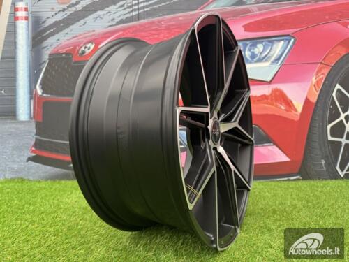 Ratlankis R19x8.5  5X114.3  ET  40  73.1  HX043  Black Polished Half Matt (MBHM)  For HAXER  (K4)  ((AKC 105 Eur))
