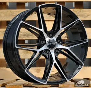 Ratlankis R18x8  5X120  ET  40  72.6  HX043  Black Polished (MB)  For HAXER  (K2)  ()