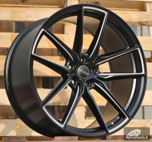 Ratlankis R21x10  5X112  ET  40  66.6  HX045  Black Half Matt (BLHM)  For HAXER  (Z2)  (Milling (Front+Rear))
